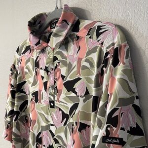 Bad Birdie Tropical Hula Performance Polo Shirt